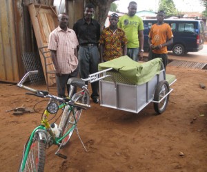 OSU Students designed and—with the help of local Ghanaians—built a prototype bicycle ambulance.