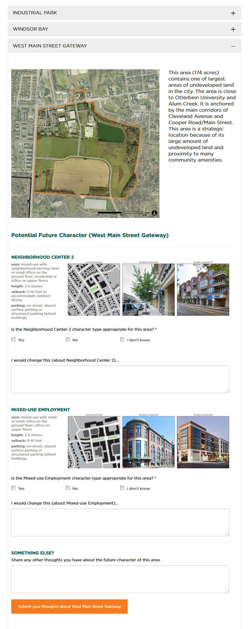Considering Future Character (West Main St)