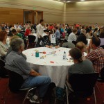 After real time polling, ValpoNEXT Community Summit participants discuss key issues