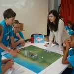 Sarah Bongiorno works with campers to cultivate interest in architecture