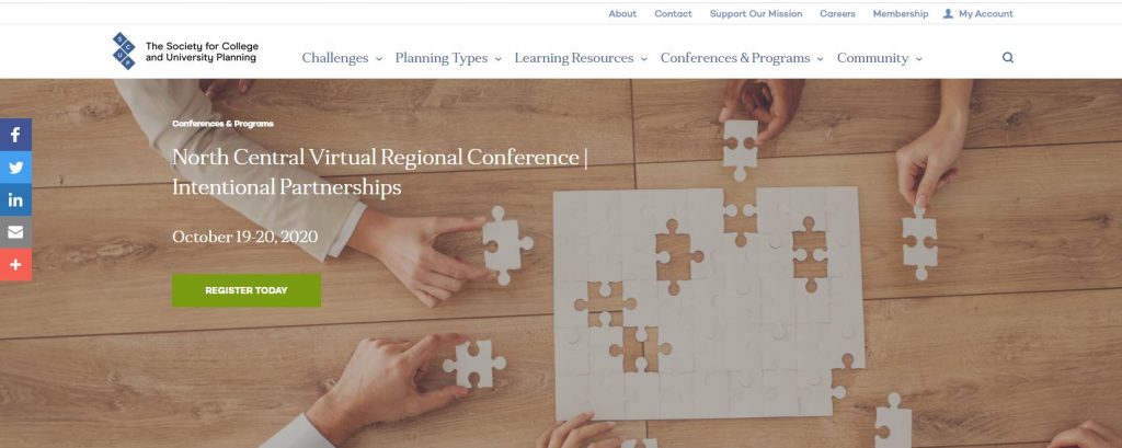Visit the SCUP North Central Virtual Conference website for more details about the presentation session by Planning NEXT and Columbus State Community College